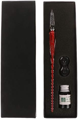 Luminous Glass Dip Fountain Pen Signature Ink Business Gift Office Supplies Calligraphy