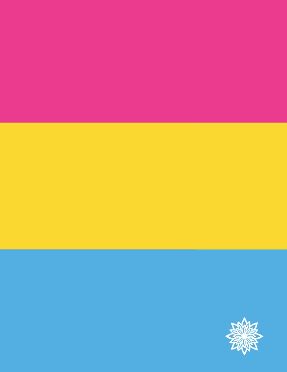 Pansexual LGBTQIA+ Pride Flag Large Notebook