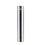 KepooMan 18/8 Stainless Steel Water Bottle Vacuum Insulated Thermos Leak Proof Vacuum Insulated Double-Walled Thermos Flask for Hot and Cold Beverages 250ml(8oz) (Silver)