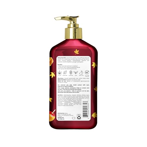HEMPZ NEW CARAMEL CANDY APPLE BODY MOISTURIZER, BODY LOTION, FALL & WINTER SKIN CARE FOR MEN & WOMEN, LIMITED EDITION, 17 FL.OZ.