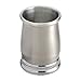 mDesign Stainless Steel Bath Accessory Set, Soap Dispenser Pump, Toothbrush Holder, Tumbler - 3 Pieces, Brushed/Chrome
