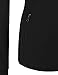 makeitmint Women's Comfy Zip Up Stretchy Work Out Track Jacket w/ Back Pocket SMALL YJZ0002_02BLACK