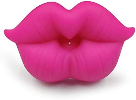 Newborn Infants Silicone Pacifier Cute Lip Mouth Baby Soother Pacifier (Rose red)