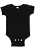 RABBIT SKINS Baby Bodysuit Girl & Boy | Newborn 0-3 Months to 24 Month Toddler, Snap Easy Closure (4400) Black, 6M