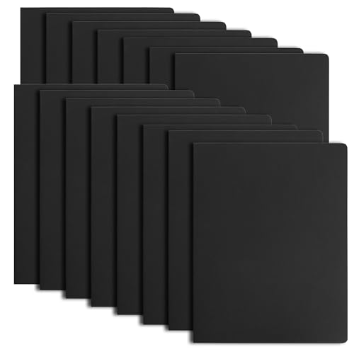 Photo 1 of XYark Large Notebook Journals Bulk, 15 Pack, B5 Size, Black Cover, 60 Unlined Pages,8.5x11 inch, 80GSM Thick Blank Paper