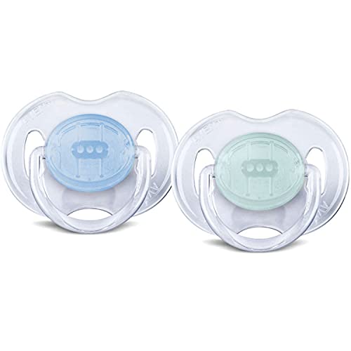 Philips AVENT Translucent Orthodontic Infant Pacifier, Clear, 06