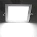 Gianor 11 inch 24W Ultra Thin Square Recessed Light with J-Box, 6000K Daylight, 200W Equivalent, No-Dimmable Ceiling Light