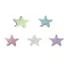 Alfto Starfish Shape Silicone Wall Protectors Self Adhesive Door Handle Bumper Guard Stopper Rubber Stop Home Stickers for Wall Decoration 5pcs(4.5x0.8cm)
