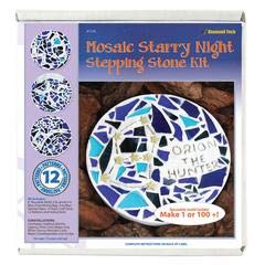 Diamond Tech Create N Learn Mosaic Stepping Stone Kit, Starry Night