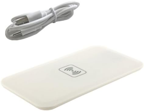 Cellstarr Qi Wireless Induction Charger Pad for LG LTE 2/DIL, Galaxy S6/S7/Note 5, Nexus 6/5/7(2013)/4, Nokia Lumia 1520/1020/920, HTC Droid DNA/Rzound, Blackberry Z30, all Qi-Enabled Phones-White-Pad