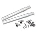 Spring Window Fashions Crystal Clear Sash Curtain Rods - 2 Rods per Package(7 to 11 1/2-Inch Adjustable Width, Clear) by Graber