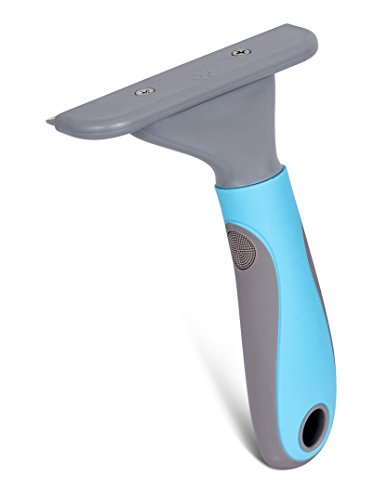 Internet's Best DeShedding Tool for Dogs & Cats | Pet Grooming Brush 4 Inches Wide | Small Medium & Large Pets | Blue & Grey - Thumbnail 2