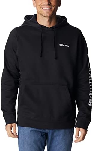 Herren Trek Hoodie, Schwarz/CSC-Ärmel-Logo, Medium
