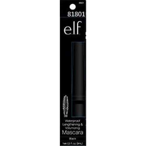 Elf Black Waterproof Lengthening and Volumizing Mascara -- 4 per case.