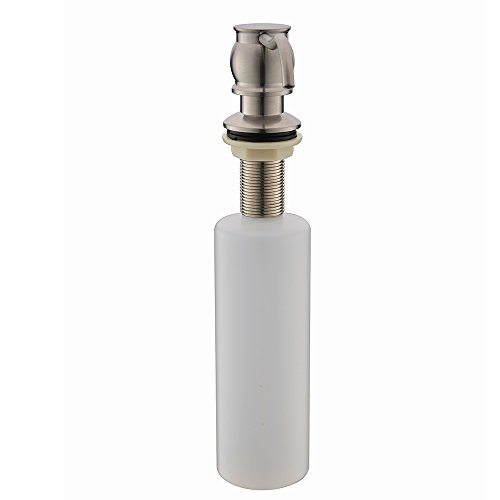 VCCUCINE Antique Country Deck Mount Brushed Nickel Kitchen Sink Granite Countertop Hand Pump Replacement Soap Dispenser, Stainless Steel Liquid Dish Dispenser