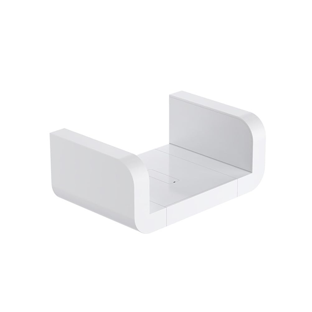 TOPBATHY Waterproof Wall Mounted Bathroom Storage Rack for Shampoo Soap Cosmetics Small Space Organizer Shelf with Easy No Drill Installation