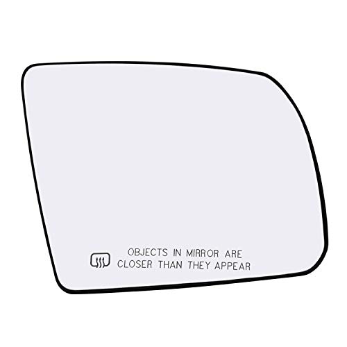 New Replacement Passenger Side Mirror Heated Glass W Backing Compatible With 2008-2017 Toyota Sequoia 2007-2019 Tundra Sold By Rugged TUFF