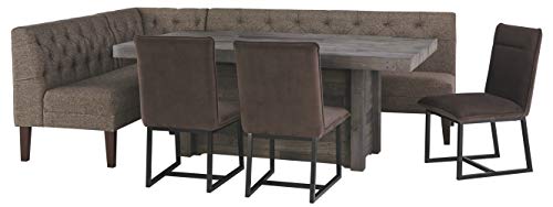Signature Design By Ashley - Tripton Corner Upholstered Bench - Casual Style - Medium Brown - Thumbnail 4