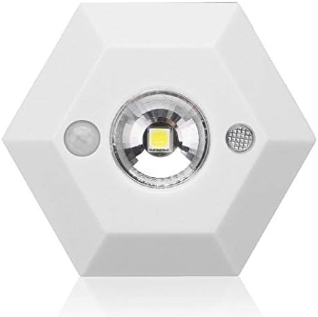 Wireless Motion Sensor Light, 6 LED Bulbs Battery Operated Wireless Motion Nightlight Portable Magnetic Security Closet Light Stick Up Motion Sensor Night Lights for Closets Hallway Stairway (White)