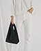 BAGGU Small Reusable Shopping Bag, Ripstop Nylon Grocery Tote or Lunch Bag, Recycled Black
