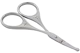 Suvorna Nose and Ear Hair Trimming Scissors Hairpal H15, Polished Steel, 0.3 Ounce