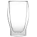 Luigi Bormioli Thermic Glass 16 oz Large Drinking Tumbler (Set Of 2) : Double Wall Borosilicate Glass, Handmade, Thermal Shock Resistant, Microwave & Dishwasher Safe, Fine Quality