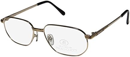 Paolo Gucci 8110 Mens Designer Full-rim Eyeglasses/Eye Glasses (54-17-140, Gold)