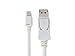 Accell Mdp to DP 1.2 - VESA-Certified Mini DisplayPort to DisplayPort 1.2 Cable - 3 Feet (White), Hbr2, 4K UHD @60Hz, 1920X1080@240Hz(Pack of 1)