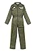Kids Air Force Fighter Pilot Costume Top Gun Role Play Costumes Boys Flight Jumpsuit Army Flightsuit Outfits Green M