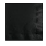 Creative Converting Lunch Napkins, One Size, Black