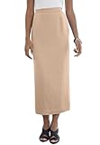Jessica London Women's Plus Size Linen-Blend Skirt