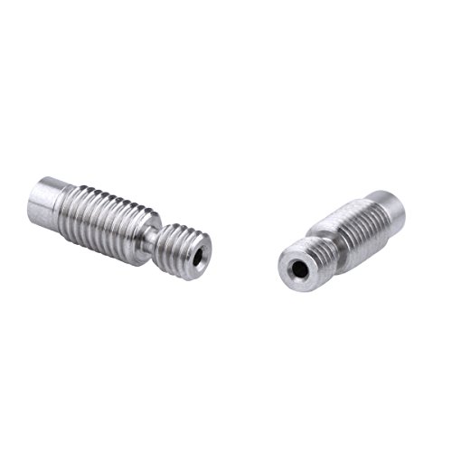 Unime All-Metal l Heatbreak Throat for V6 RepRap 3D Printer Hotend 1.75mm, 10 Pack