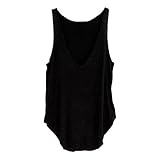 AutumnFall® Woman Sleeveless V-Neck Candy Vest Loose Tank Tops T-shirt