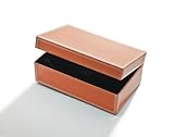 Medium Glass Jewelry Box Color: Tangerine Orange