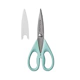 KitchenAid KC351OHAQA Shears with Soft Grip Handles, One Size, Aqua Sky