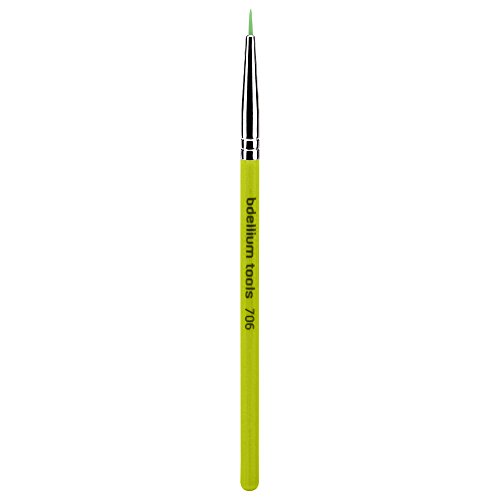 Bdellium Tools Professional Eco-Friendly Makeup Brush Green Bambu Series with Vegan Synthetic Bristles - Fine Point Eyeliner 706