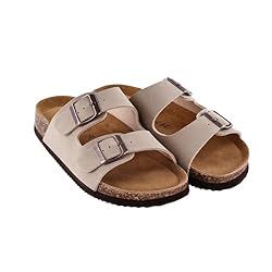 Unisex Cork Footbed Sandals with PU Leather