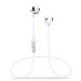 Wireless Headphones, [140 Hours Stand-by Time] 4.1 Magnetic Bluetooth Earbuds, Bluetooth Sports Earphones Headsets Earpieces Mic Compatible for Samsung S9/S8/S6 Note 8/7 (White)