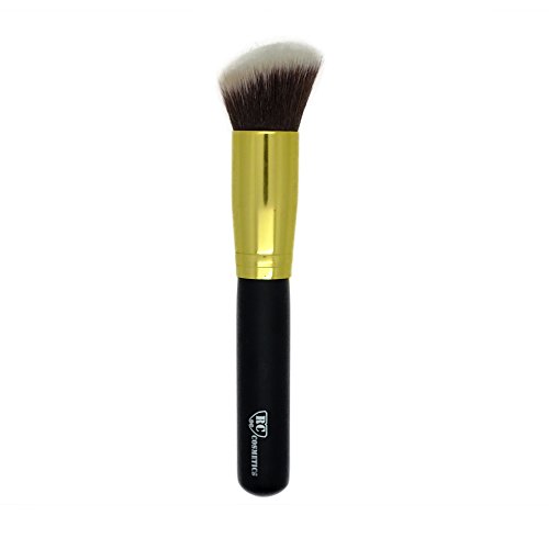 Gold Angled Top Kabuki Makeup Brush From Royal Care Cosmetics