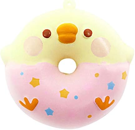 Naiflowers Squishies Toys, Slow Rising Jumbo Squishy Kawaii Scented Stress Relief Toys for Kids Toddler Adults, Fun Doughnut Mochi Squeeze Toys Novelty Party Gifts (B)