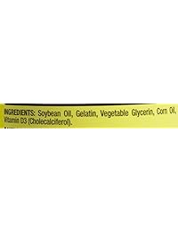 Vitamina D3 extra fuerza 2000 I.U. de Kirkland Signature, botella de 600 cápsulas blandas,...