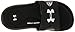 Under Armour Boys' Ignite IV Slide, Black/White, 2 M US Little Kid