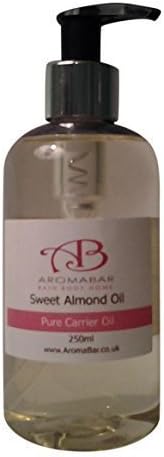 Pure Sweet Almond Carrier Massage Oil 500ml Pump Dispenser Prunis Dulcis, 500 ml (Pack of 1)