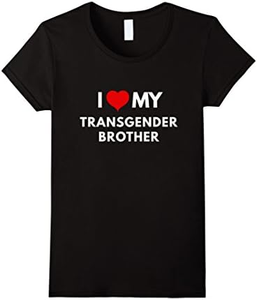 Women's I Love My Transgender Brother t-shirt - LGBT Pride Shirts Small Black
