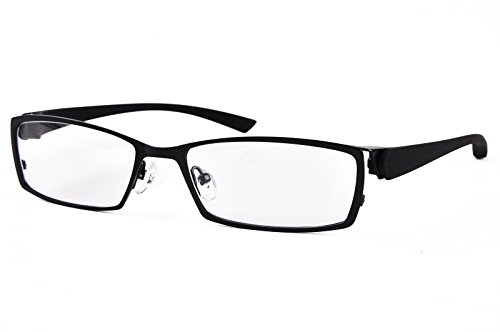 Agstum Mens Sport Myopia Glasses Flexible Optical Eyeglasses Frame 56mm (Black)