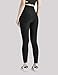 Natural Feelings High Waisted Leggings for Women Ultra Soft Stretch Opaque Slim Tights Black
