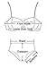 QUEENIE VISCONTI Women Lace-up Strappy Bralettes High Waisted Thong Lingeries Set Black L