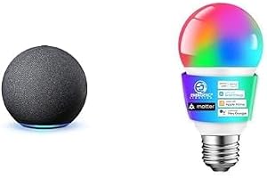 Echo 4th Gen with Energetic Smart Color Bulb