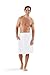 Boca Terry Men's Spa Wrap - 100% Combed Velour Cotton - One Size & XXL