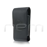 Black Vertical Leather Cover Belt Clip Side Case Pouch For Nokia X3 Touch and Type X3-02